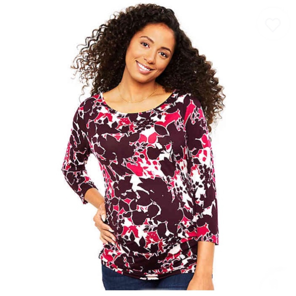 3/4 sleeve maternity top Motherhood Maternity